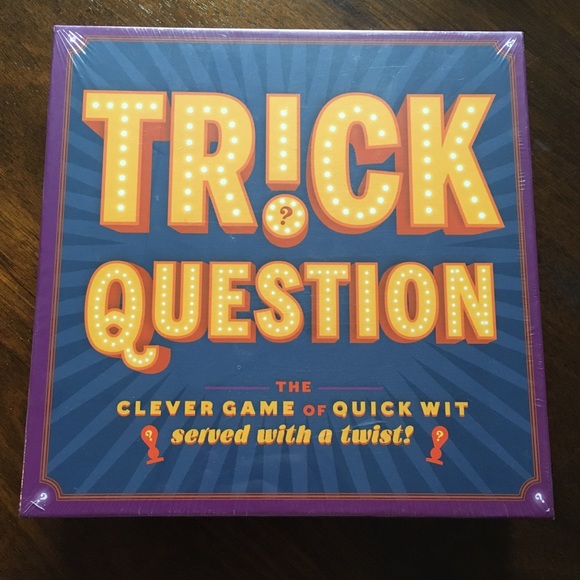 Chronicle Books Other - NEW “Trick Question” Riddle Game